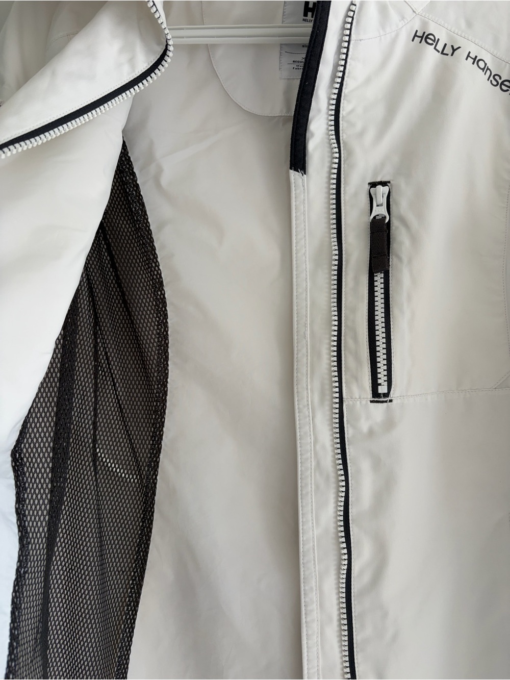 Helly Hansen White Hooded Waterproof Trench Coat - Picture 4 of 9